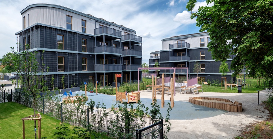 Grüne Stadtvillen Häuser A + C