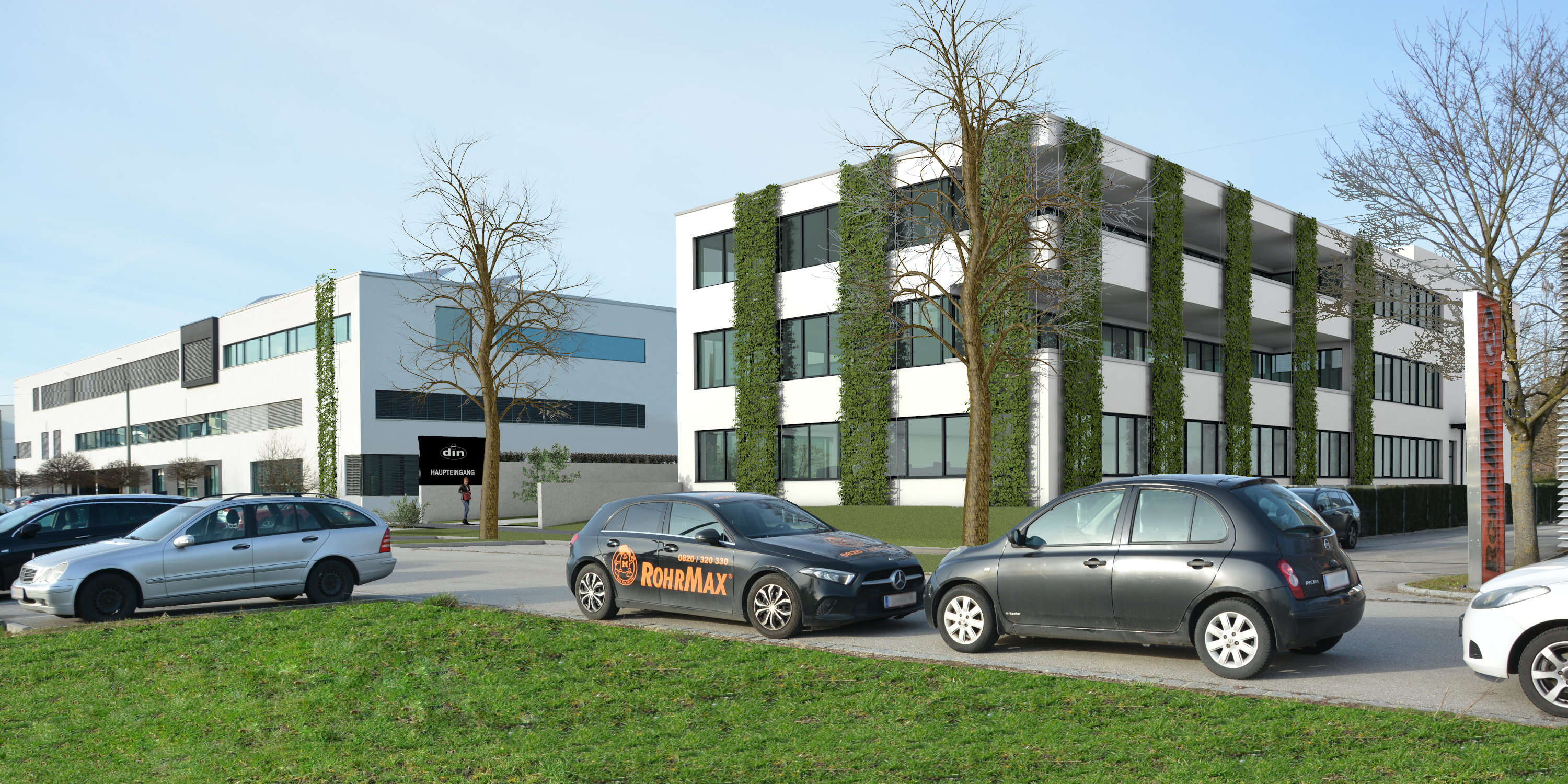 Neubau Produktions- und Bürogebäude K79 - din-Sicherheitstechnik GmbH & Co KG