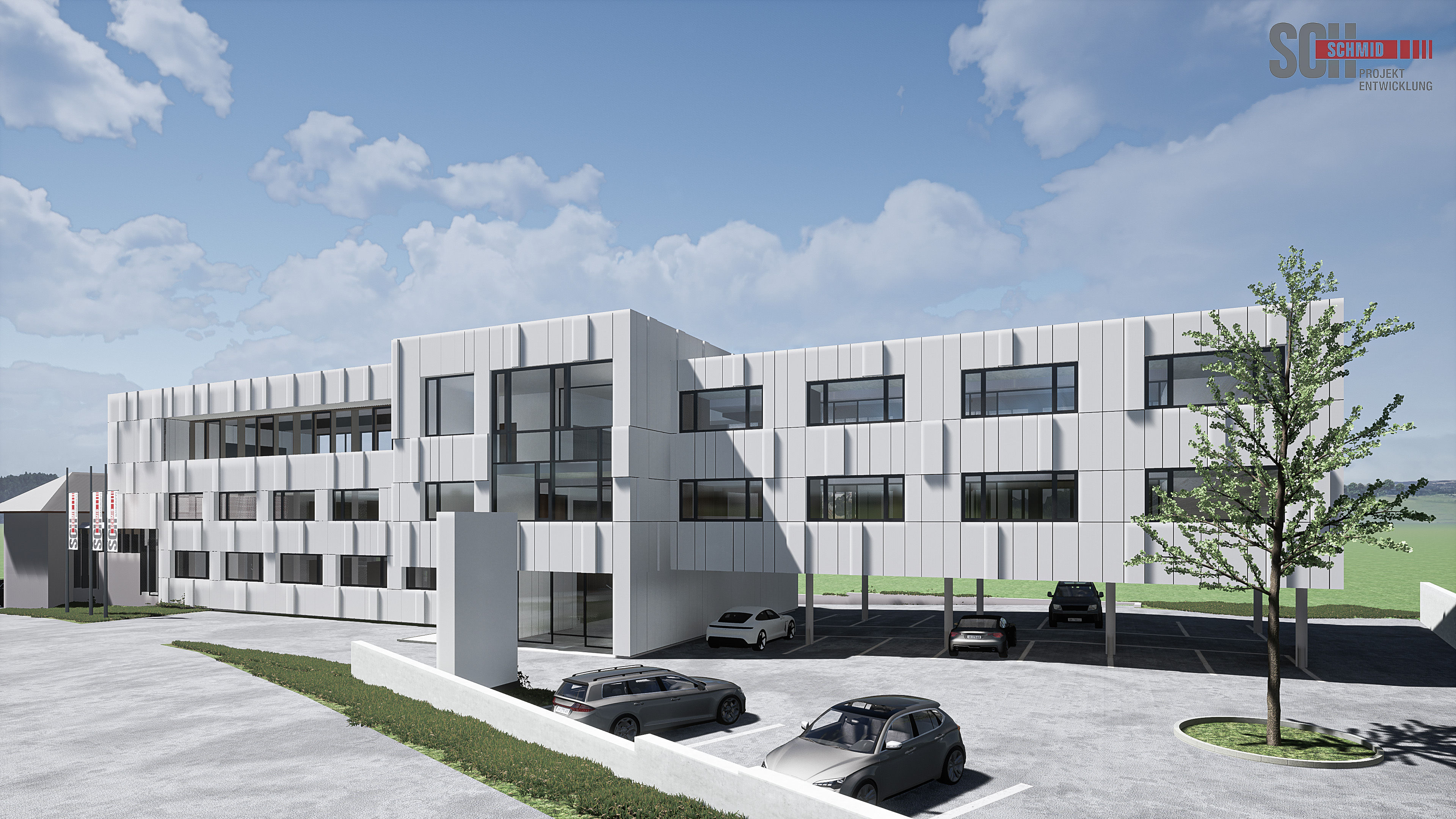 Neubau/Zubau Bürogebäude Schmid Hochbau